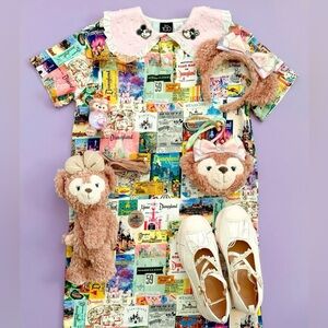 NEW Disney 100 Eras Vintage Collection Disneyland Poster Dress - 1X